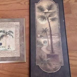 💎💚Nwt palm wall paintings $10 for both